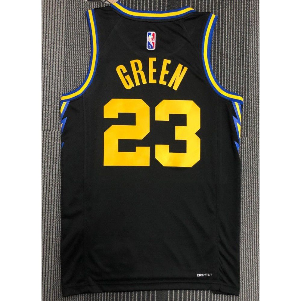 Men's Golden State Warriors Warriors Green #23 Black 2021/22 Swingman NBA Jersey - City Edition-Pro Kit Vault | Brand New 26/27 Sports Jerseys